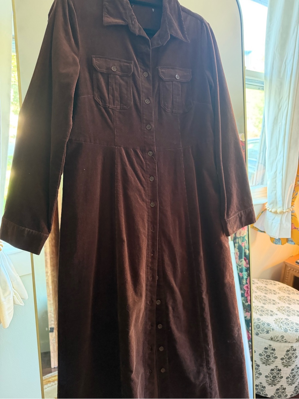 Banana Republic Corduroy Button up dress